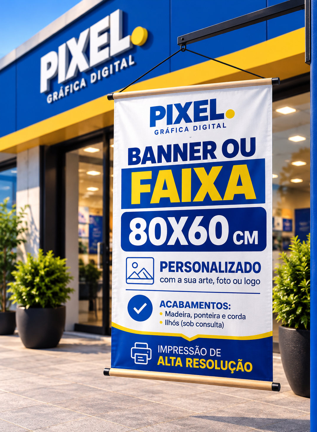 Banner em Lona personalizado em Recife - Pixel Digital