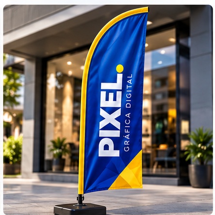 Bandeira personalizada Pixel Digital